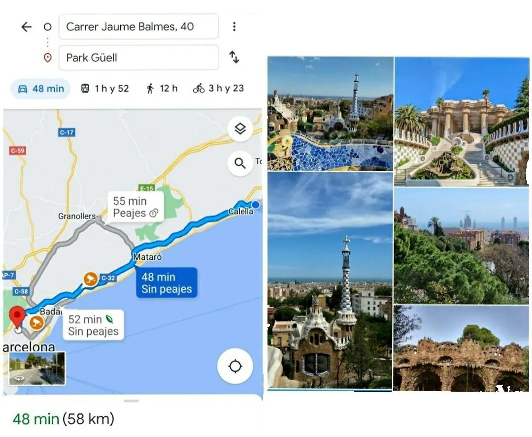Apartamento Mar y montaña en la costa del Maresme Pineda De Mar